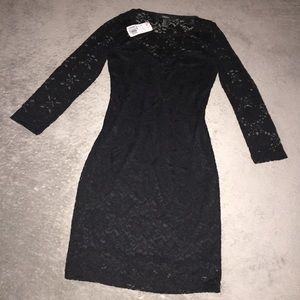 Forever 21 black lace mini dress